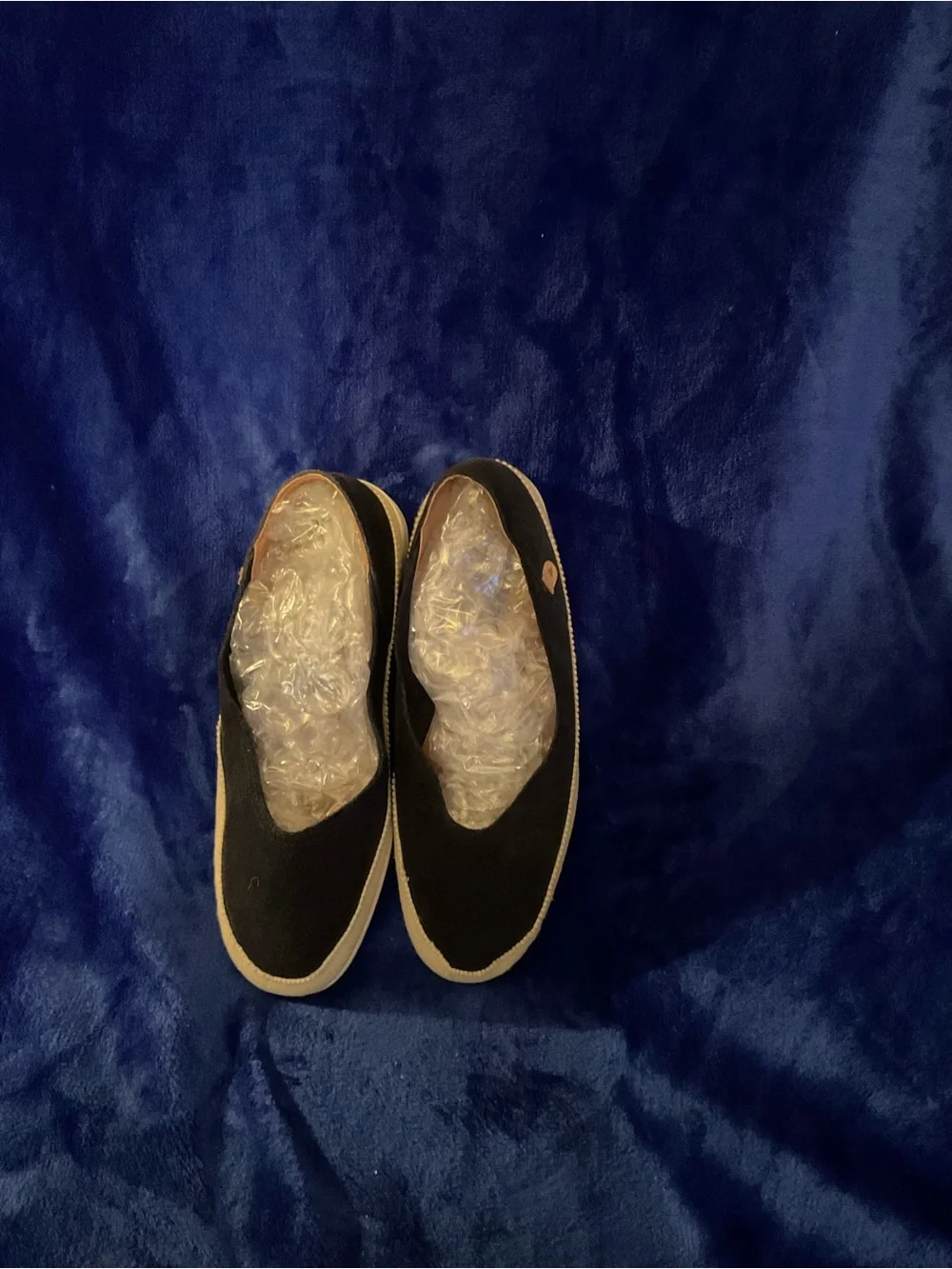 Men's Black Canvas Slip-On Loafers with Contrast Sole